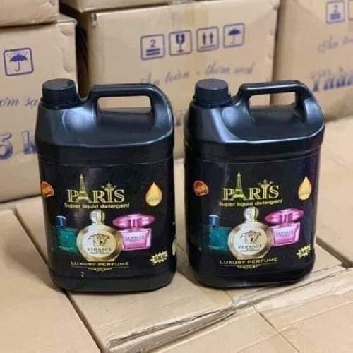 Thùng 4 can nước giặt Paris 5 lít .