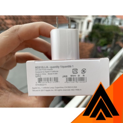 Cục sạc, củ sạc vuông phụ kiện fullbox cho các dòng điện thoại iPhone5/6/7/8/X/XS 5V A21