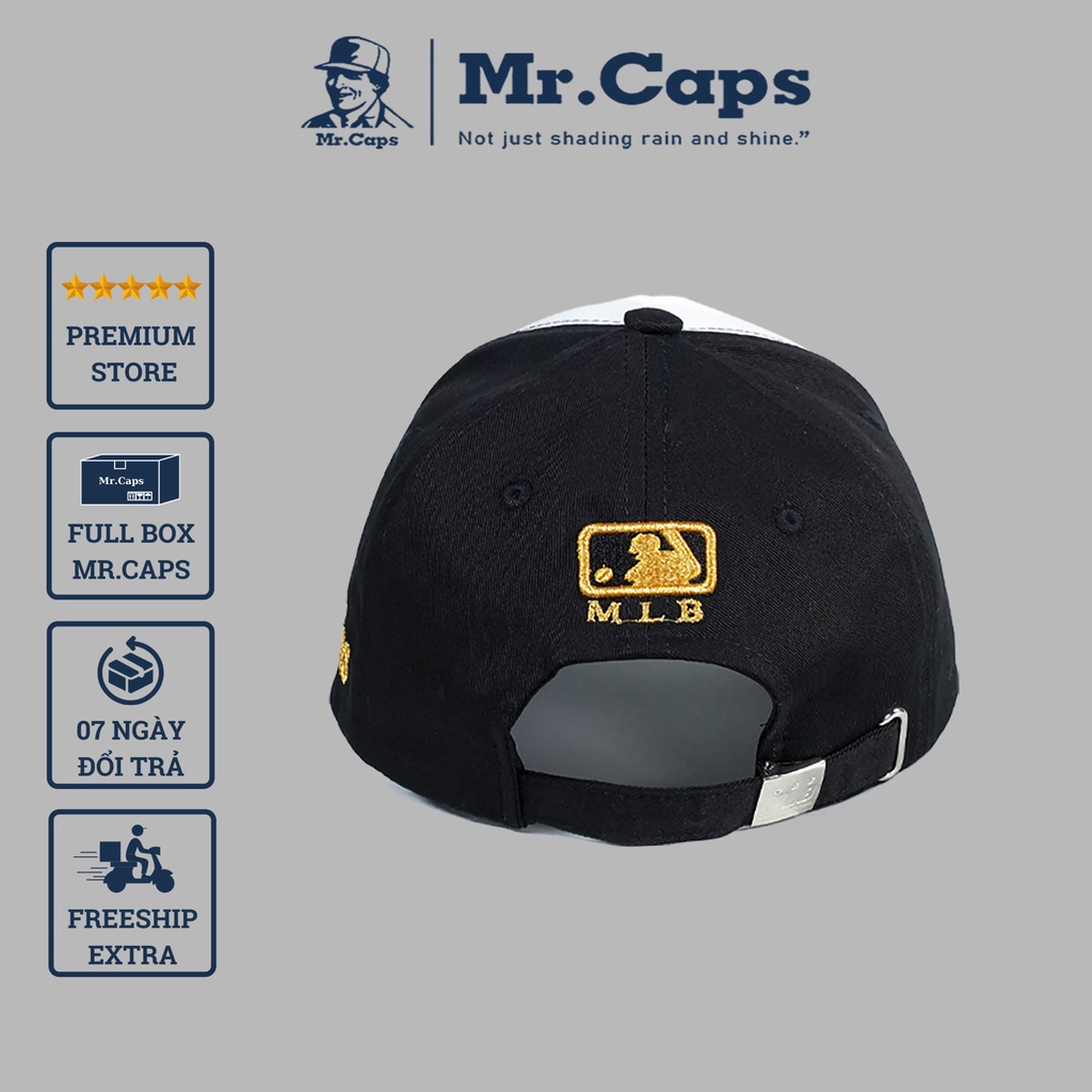 Nón NY lưỡi trai - Nón kết thời trang thể thao unisex logo cạnh cao cấp freesize full hộp dành cho nam nữ của Mrcap NY01