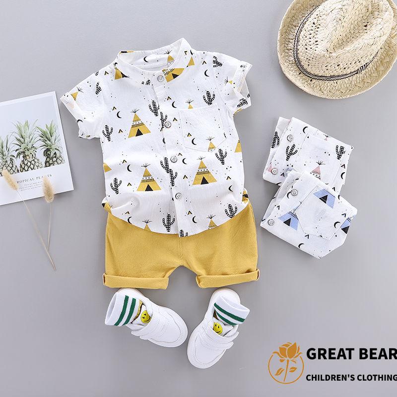 Set Áo Thun/Quần Short/Quần Short/Áo Thun Mùa Hè Cho Bé 1-6 Tháng/1-2-3-4 Tuổi
