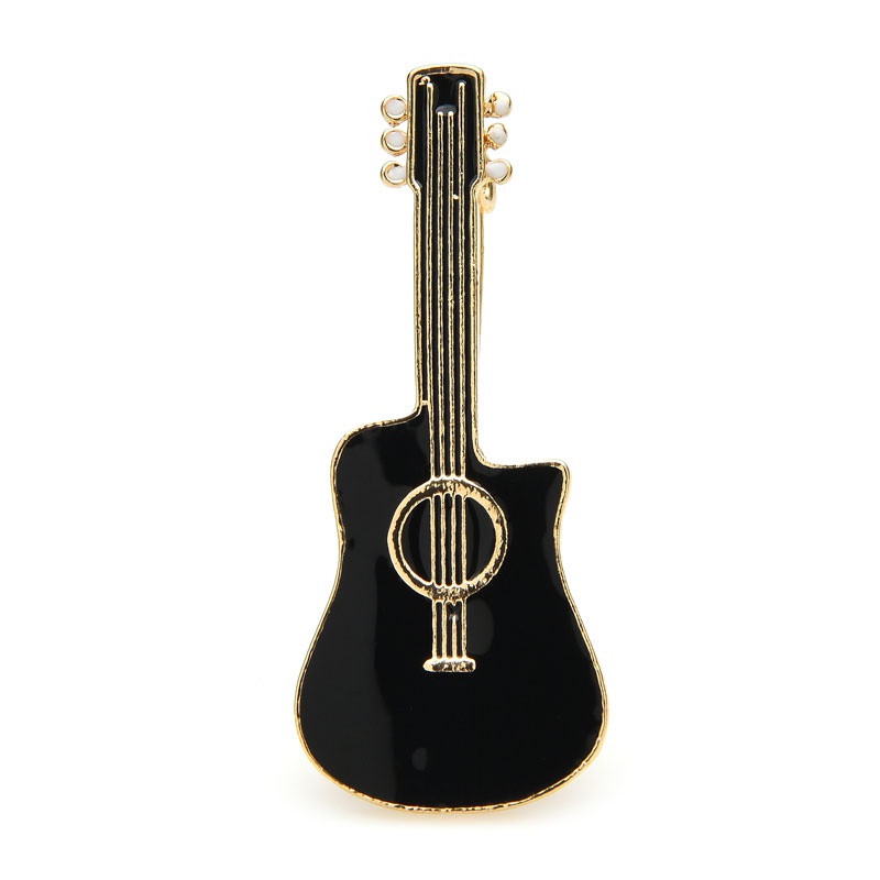 Ghim Cài Áo Hình Đàn Guitar Phong Cách Vintage Thời Trang Cho Nữ