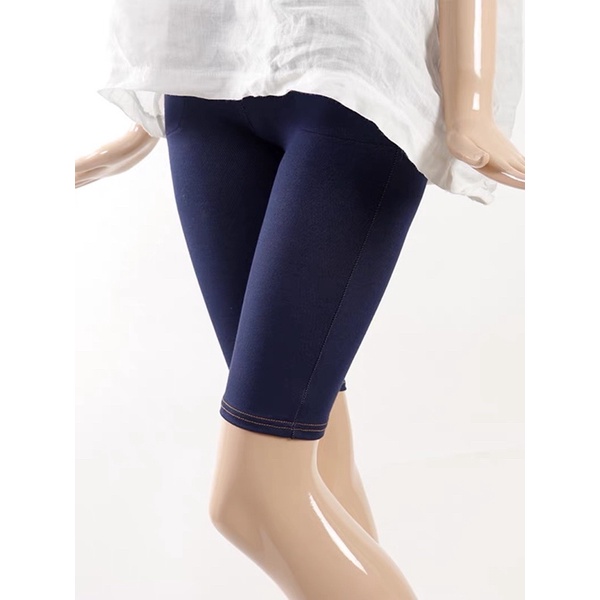 Quần Giả Jean lửng quần giả bò lửng  chất thun dày dặn co giãn 4 chiều,thấm hút mồ hôi cạp cao - [Hàng Cao Cấp] | BigBuy360 - bigbuy360.vn