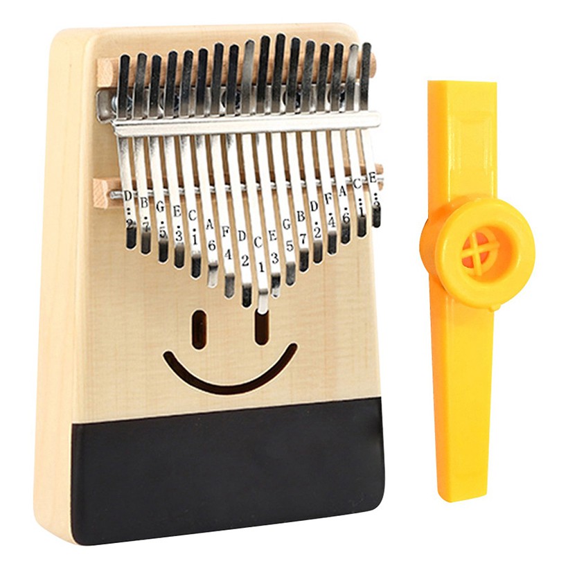 Đàn Kalimba WOIM 17 Phím Gỗ Mặt Cười Tặng Kèm Kèn Kazoo