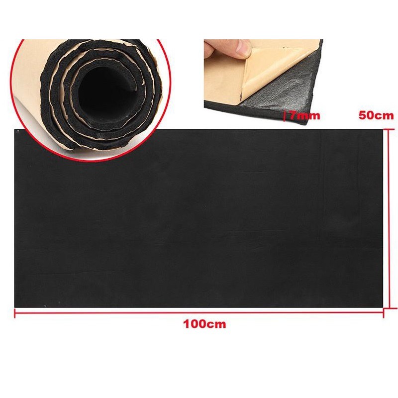Xốp dán cách âm chống ồn cho xe hơi size 100*50cm dày 8mm