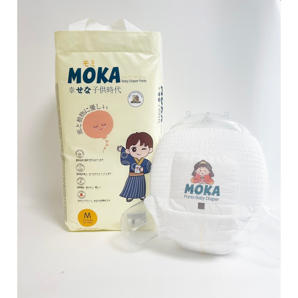 Bỉm quần MOKA NHẬT size M/ L/XL/XXL 05 miếng BKM