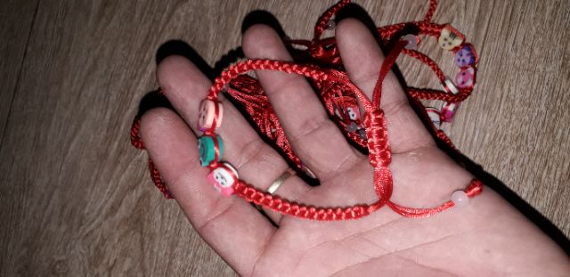 Vòng đeo tay may mắn hình 3 chú mèo