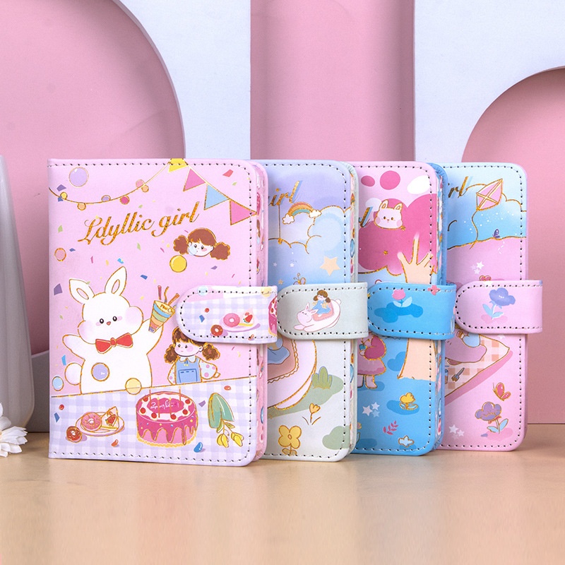 Sổ Tay Da Mềm 64k Họa Tiết Hoạt Hình Dễ Thương Cho Học Sinh