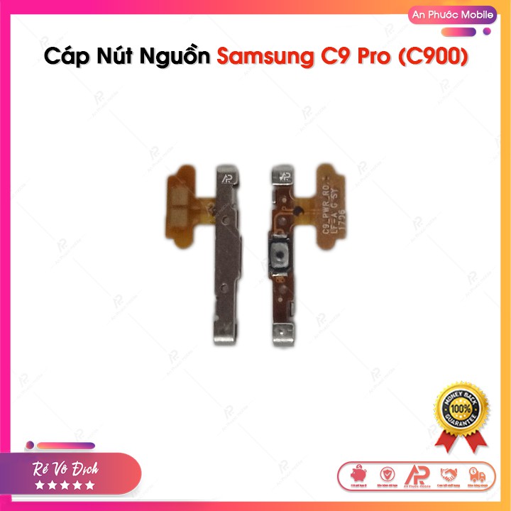 Cáp Phím Nguồn Samsung C9 Pro / C900 - Linh kiện dây nút nguồn điện thoại Samsung Galaxy Zin bóc máy