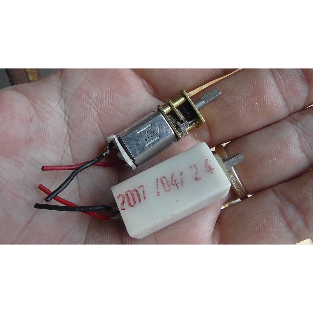 Động cơ giảm tốc mini, mô tơ N20 giảm tốc DC 3V-6V dùng để chế tạo DIY giá rẻ có hộp bảo vệ