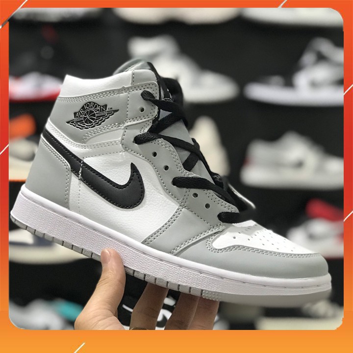 Giày Thể Thao Nam Nữ Jordan Cao Cổ Xám G01 [HÀNG CAO CẤP] | BigBuy360 - bigbuy360.vn