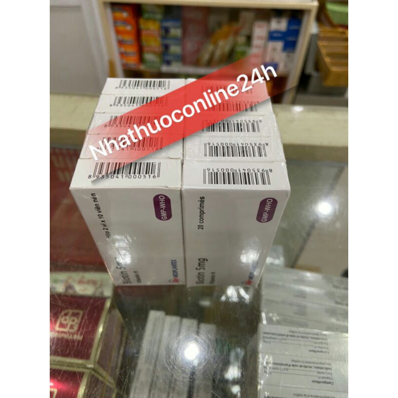 Viên đẹp da khỏe tóc Biotin 5mg