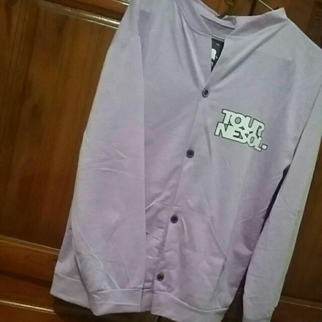 ÁO KHOÁC CARDIGAN BASIC PURPLE UNISEX MÀU TÍM | BigBuy360 - bigbuy360.vn