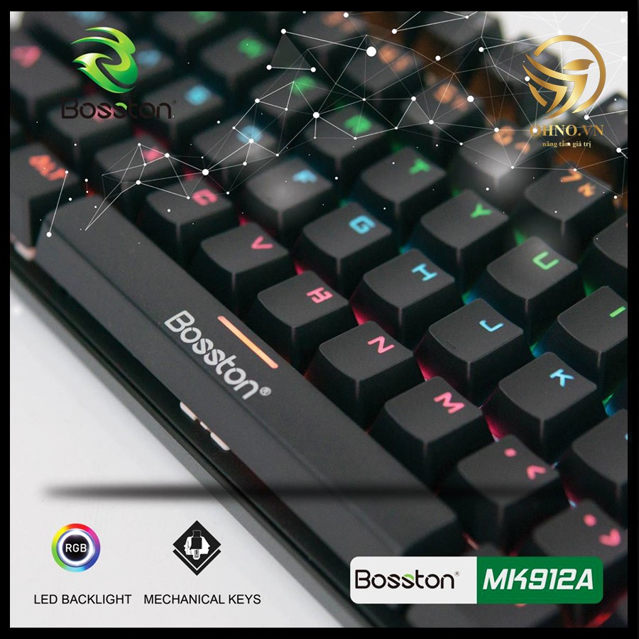 Bàn Phím Có Dây Máy Tính Bàn Đèn Led Bosston MK912A Bàn Phím Cơ Gaming Cao Cấp - OHNO Việt Nam | BigBuy360 - bigbuy360.vn