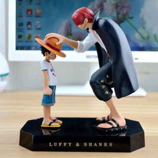 Bộ mô hình Luffy - Shanks (Cao 18cm )