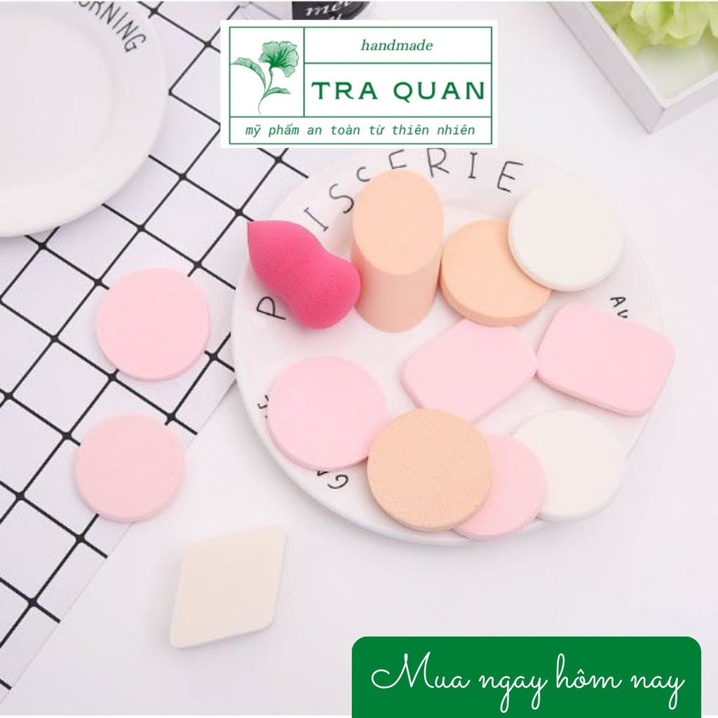 Bộ 13 Bông Phấn Kem Nền Dẻo Beauty Powder Puff