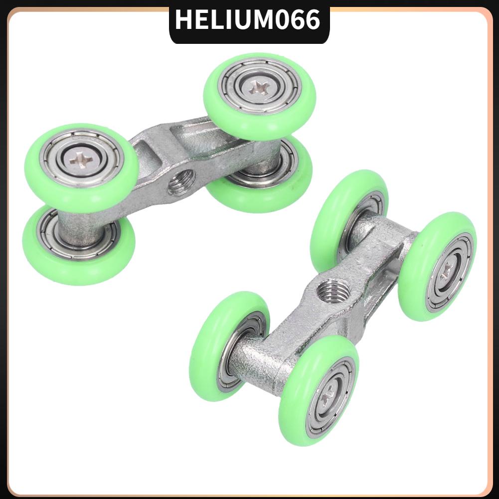 2 cái Con lăn Bánh xe Á hậu Đẩy ‑ Kéo chữ U Helium066