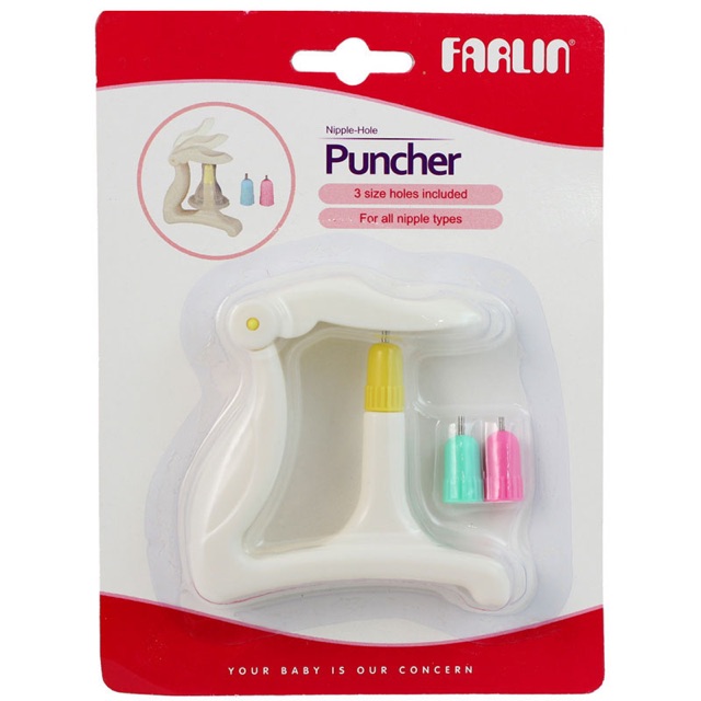 Đục lỗ núm ti farlin