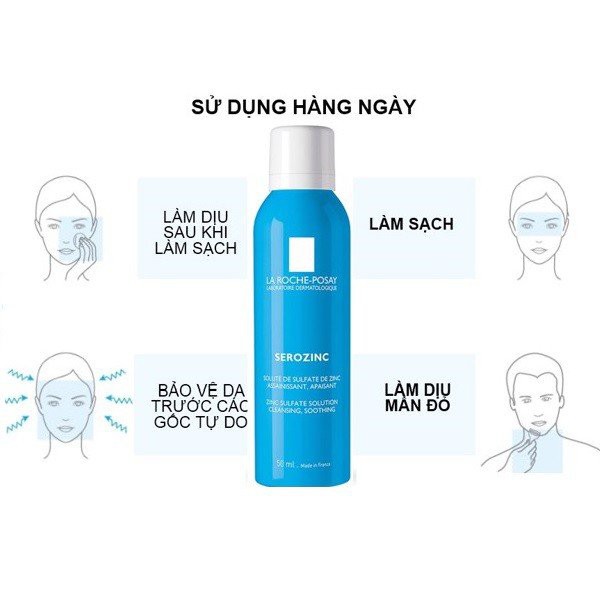 [ CHÍNH HÃNG ] Nước khoáng giúp làm sạch & làm dịu da La Roche-Posay Serozinc 300ml