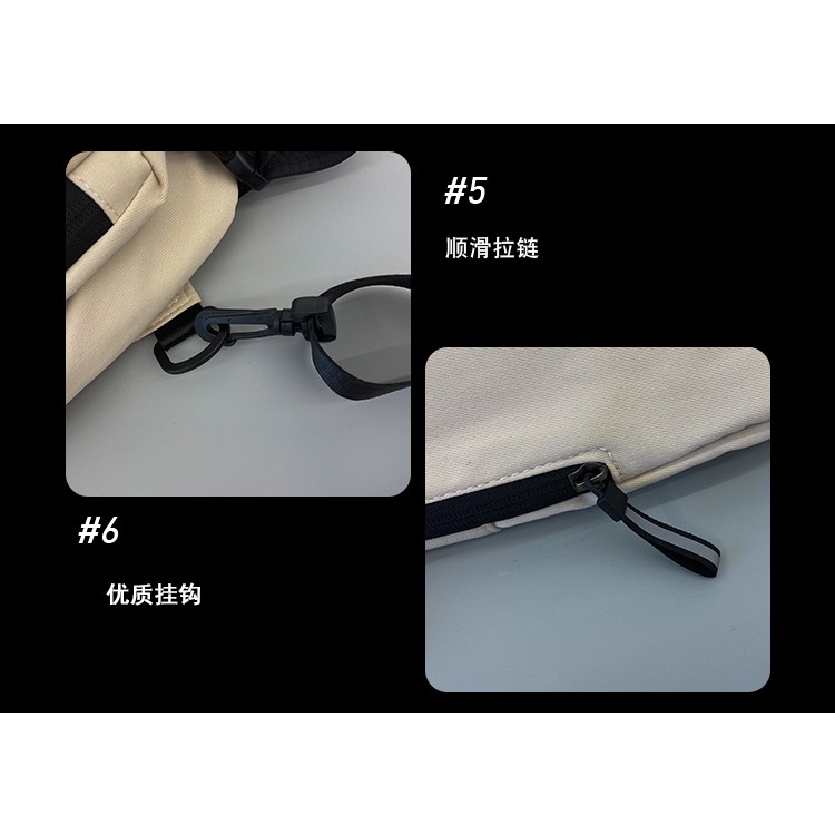 Túi đeo chéo ngực thiết kế đơn giản thời trang cá tính dành cho cặp đôi