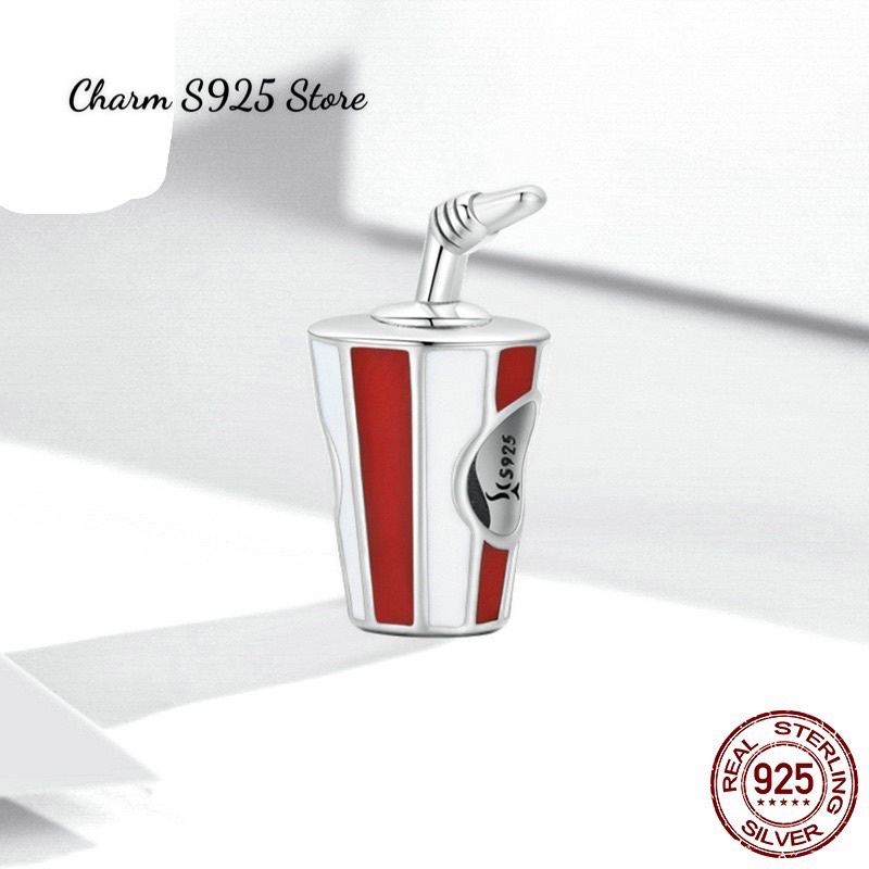 CHARM KIỂU DÁNG LY NƯỚC BẠC S925 CAO CẤP HÀNG CHÍNH HÃNG