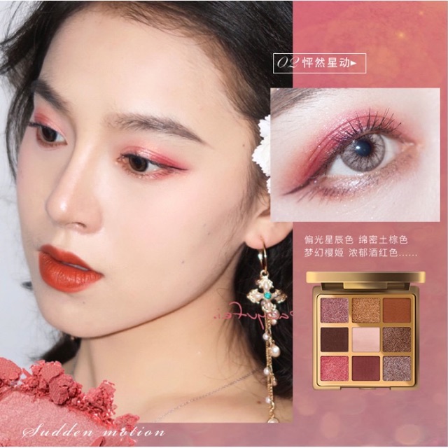 Bảng phấn mắt 9 ô Hold Live Gold Secret Area Eyeshadow cao cấp