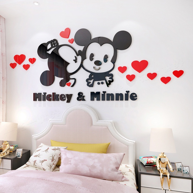 Tranh dán tường mica 3D💖𝐅𝐑𝐄𝐄 𝐒𝐇𝐈𝐏💖 Decor phòng ngủ, phòng khách cho bé, tranh dán tường chất liệu Mica rất đẹp