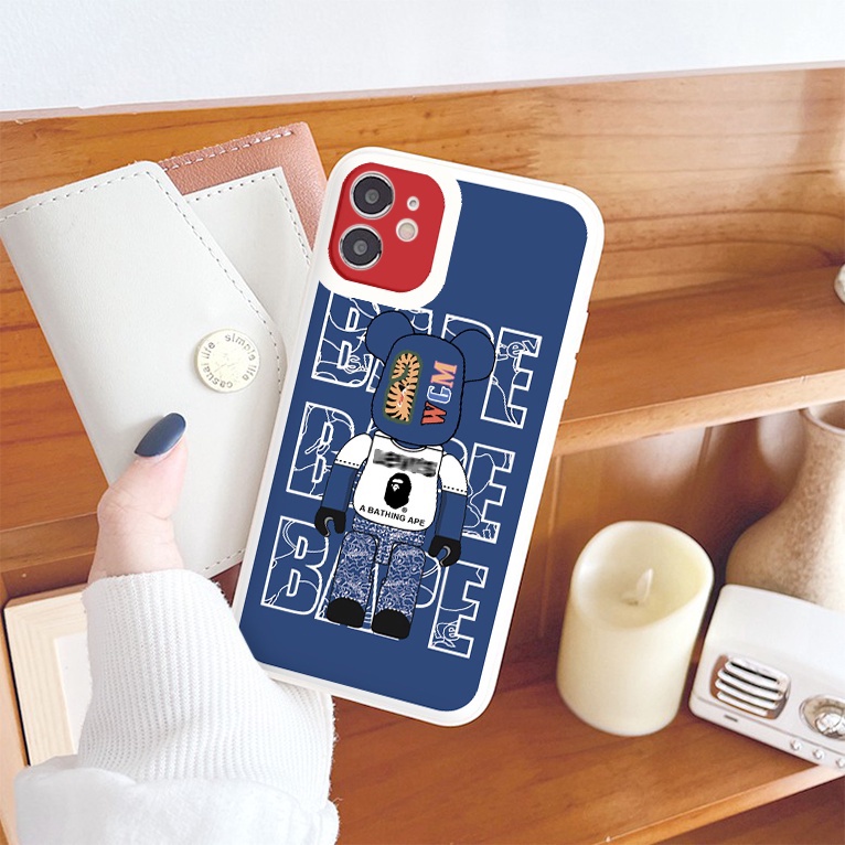 Ốp iphone - Ốp lưng iphone cạnh vuông viền camera Bea Bea dành cho ip 6 đến 14promax - g72