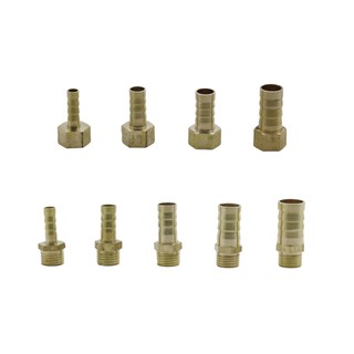 1/4"Female/Male Thread Connector Brass to 6-14mm Barb Pipe Hose Fitting Adapter