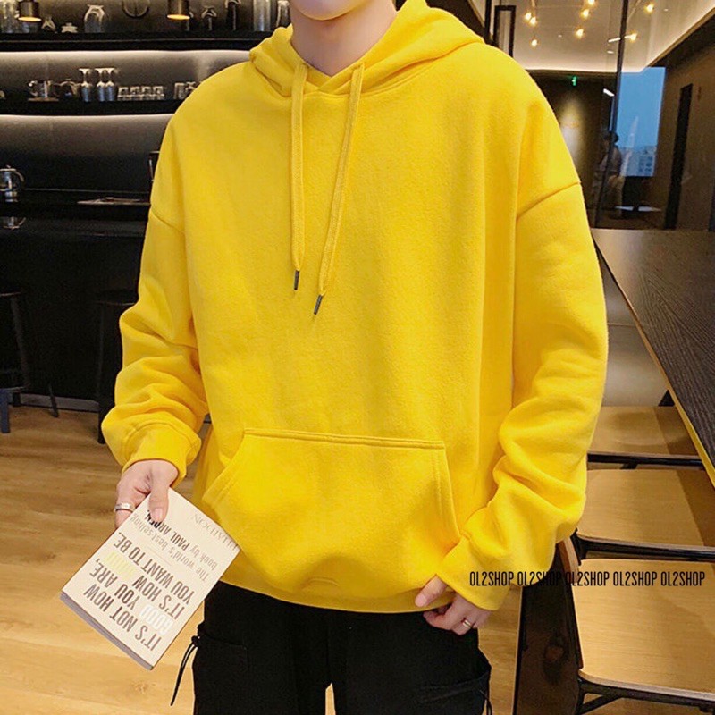Áo hoodie trơn Boin store, Áo nỉ bông trơn nhiều màu nam nữ (hình thật) from unisex rộng _ Kèm clip | BigBuy360 - bigbuy360.vn