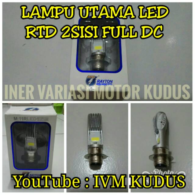 Đèn Pha Led 2 Mặt M5 H6 Rtd M11r Rayton Ivm Cho Xe Mô Tô