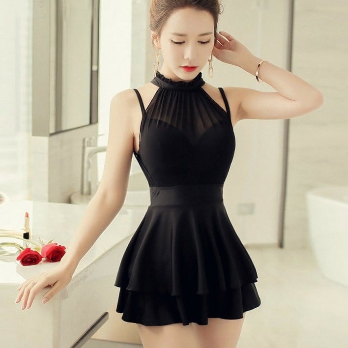 Đồ Bơi 1 Mảnh Dạng Váy Kín Đáo, Bikini Đi Biển Đẹp Che Khuyết Điểm Siêu Tốt