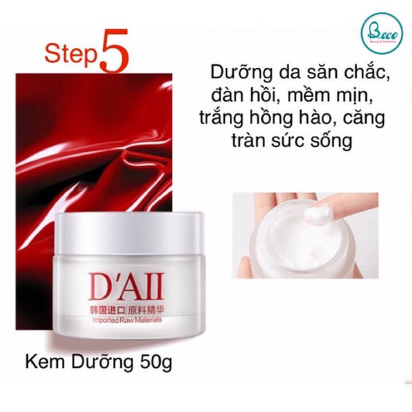 Bộ 5 Món Dưỡng Trắng Da Chống Lão Hoá D’AII