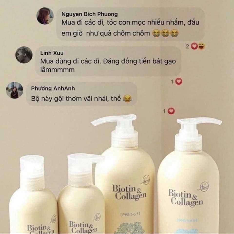 Cặp Dầu Gội ,Xả Biotin phục hồi [Hàng Chính Hãng] Siêu mềm mượt