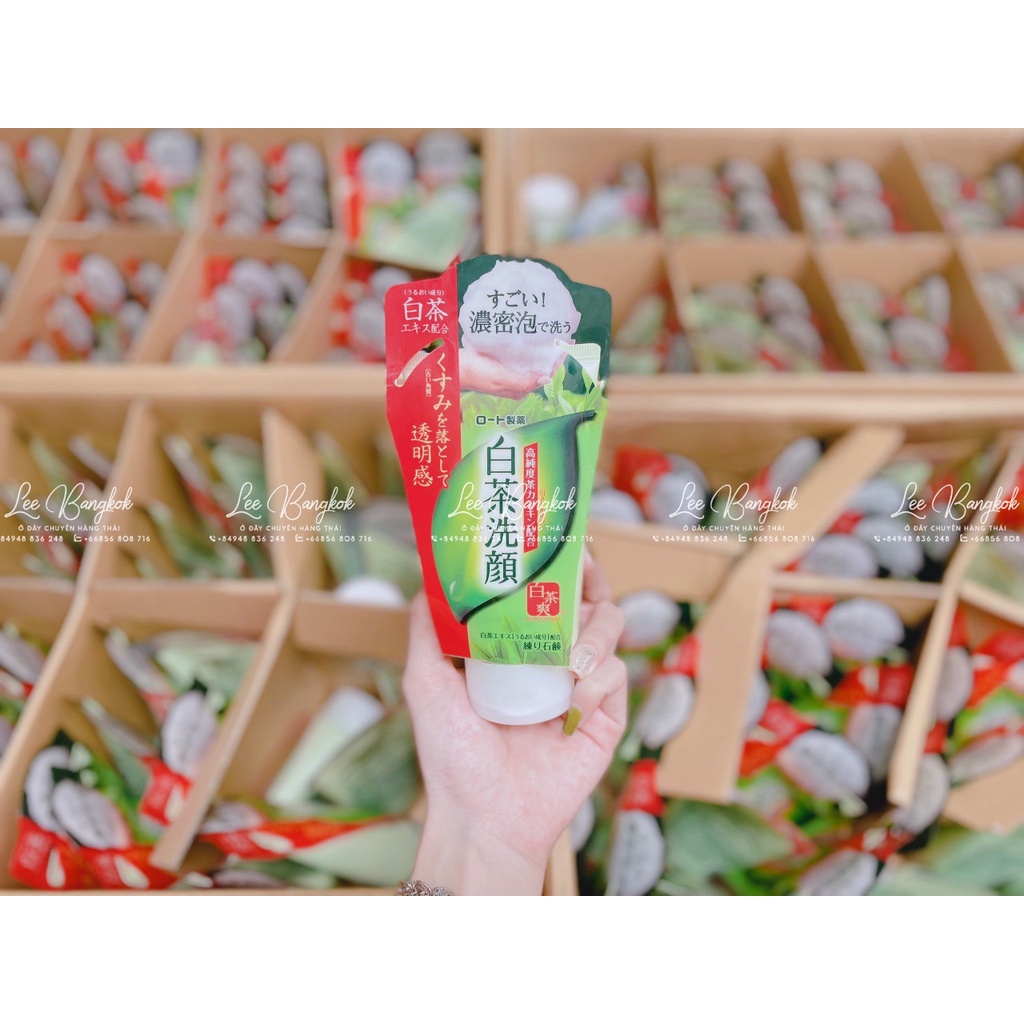 Sữa Rửa Mặt Trà Xanh Rohto Shirochasou Green Tea Foam Nhật Bản 120g