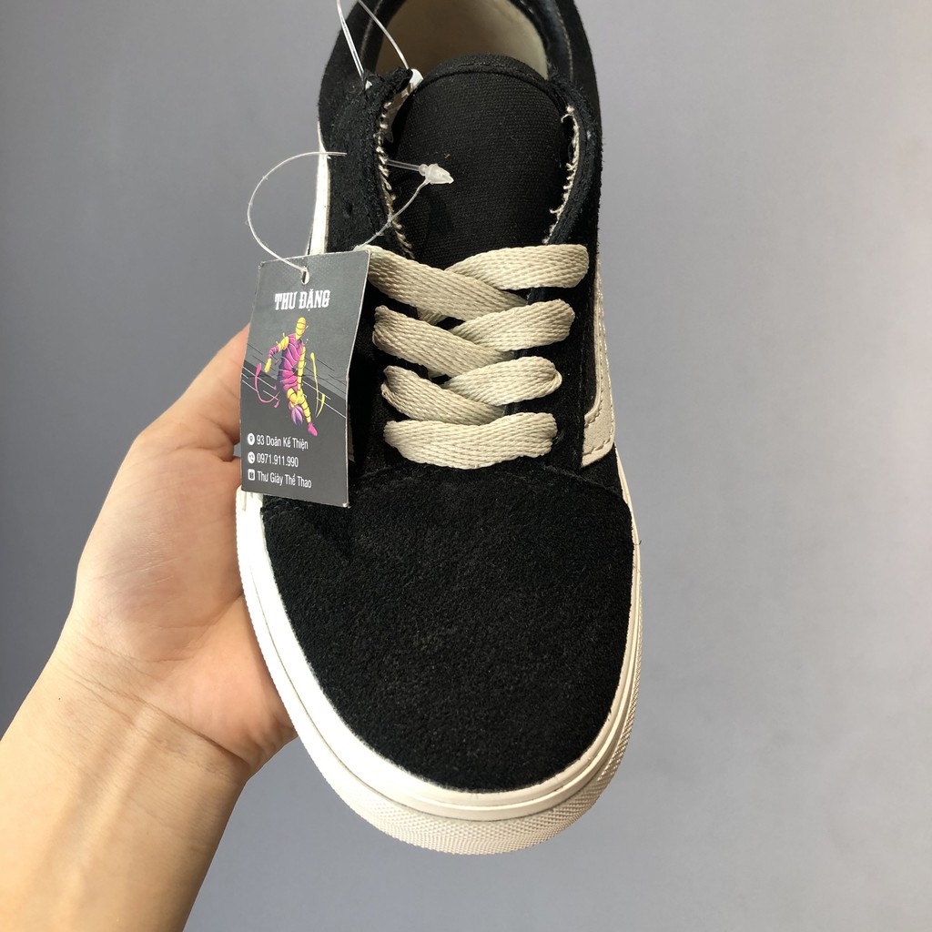 Giày Thể Thao Sneaker 𝐕𝐚𝐧𝐬 Old Skool Herringbone Lace đen | BigBuy360 - bigbuy360.vn