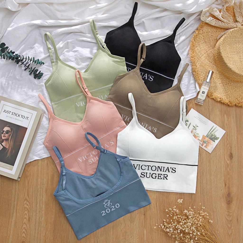 Áo Bra Croptop Sugarr Dáng U Cá Tính