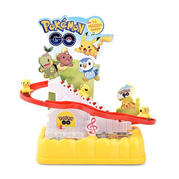 Mô hình đồ chơi Pikachu leo thang trượt cầu tuột vui nhộn, dí dỏm - BX1718