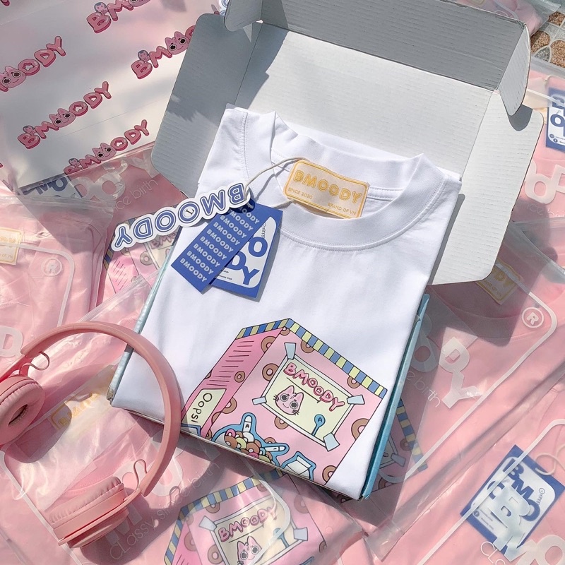 🔥Áo thun Cao Cấp “BMOODY GUMMY”————- TẶNG KÈM TÚI TOTE🔥