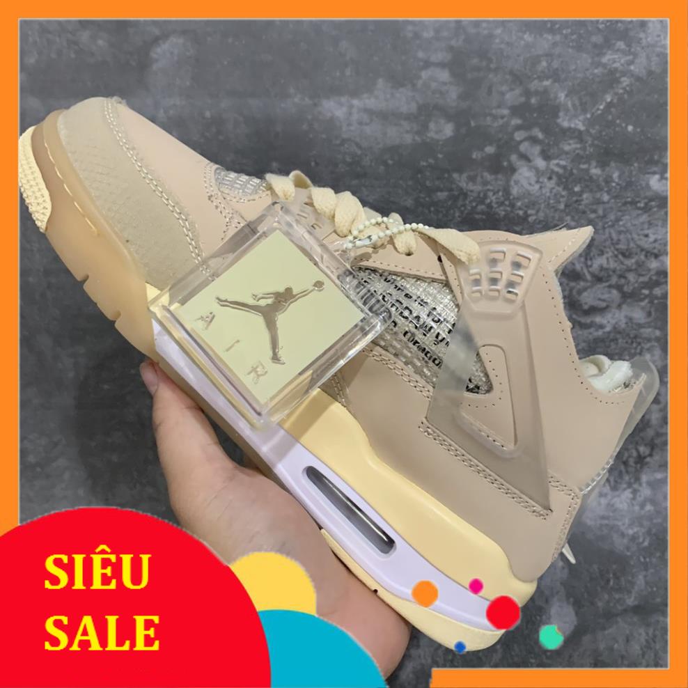 Giày thể thao sneaker JORDAN 4 MÀU KEM , Giày jodan jd4 hot hit | BigBuy360 - bigbuy360.vn