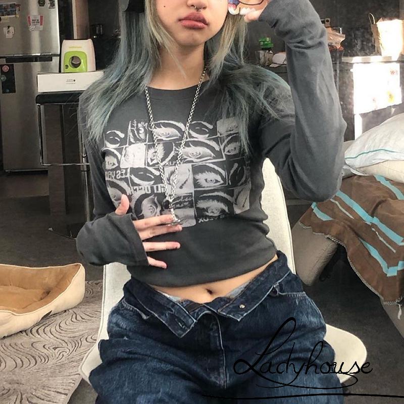 Áo Tay Dài Có Nút Cài In Họa Tiết Độc Đáo 3 Kích Thước Cho Nữ