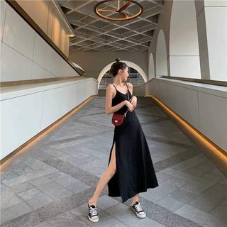 ĐẦM MAXI 2 DÂY XẺ TÀ