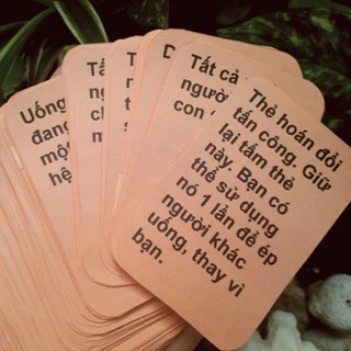 [G03] Bộ thẻ bài giải trí Drinking game Việt Hóa vui nhộn - Trò Chơi Bàn Nhậu Dành cho Người Lớn S020