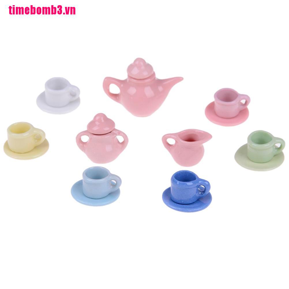 Set 15 Ấm Trà Mini Tỉ Lệ 1: 12 Trang Trí Nhà Búp Bê