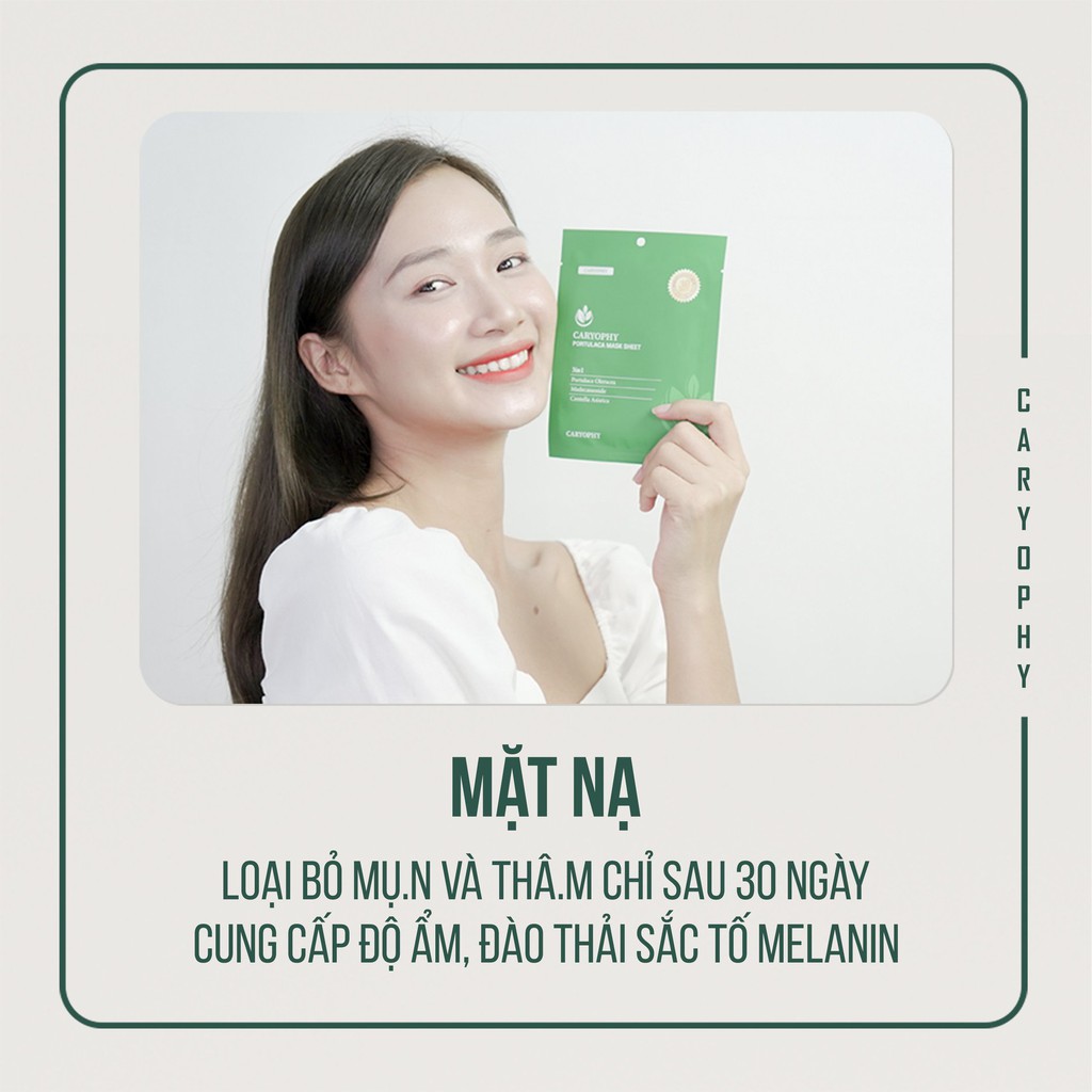Serum mụn thâm Caryophy sạch mụn ẩn mụn bọc bụn trứng cá mụn thịt tại nhà