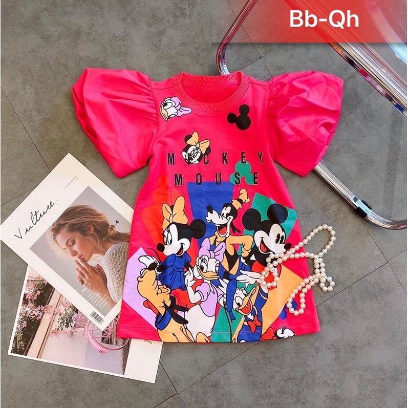 Váy tay phồng cho bé hàng đẹp cao cấp