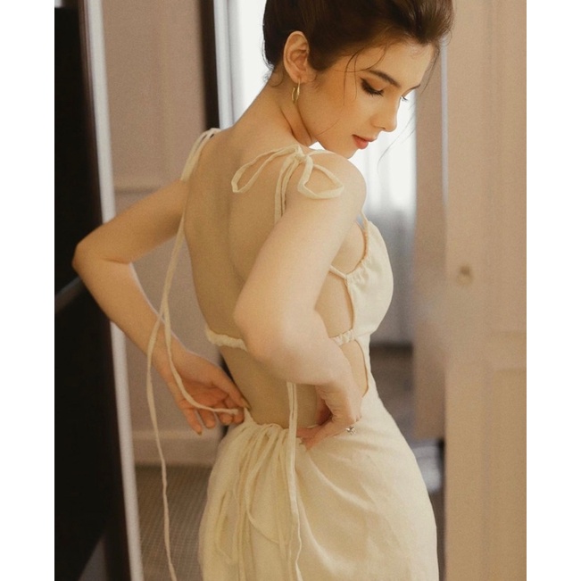 Váy nữ thiết kế dây buộc dây cực sexy 🍑FREESHIP🍑 Váy freesize cực thoải mái