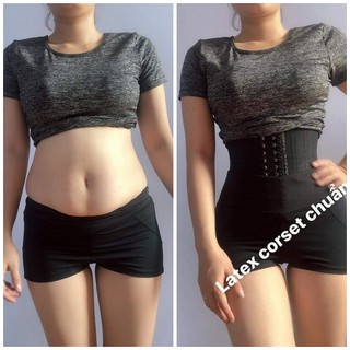 Latex Corset Chuẩn 25 khung thép non loại 25cm