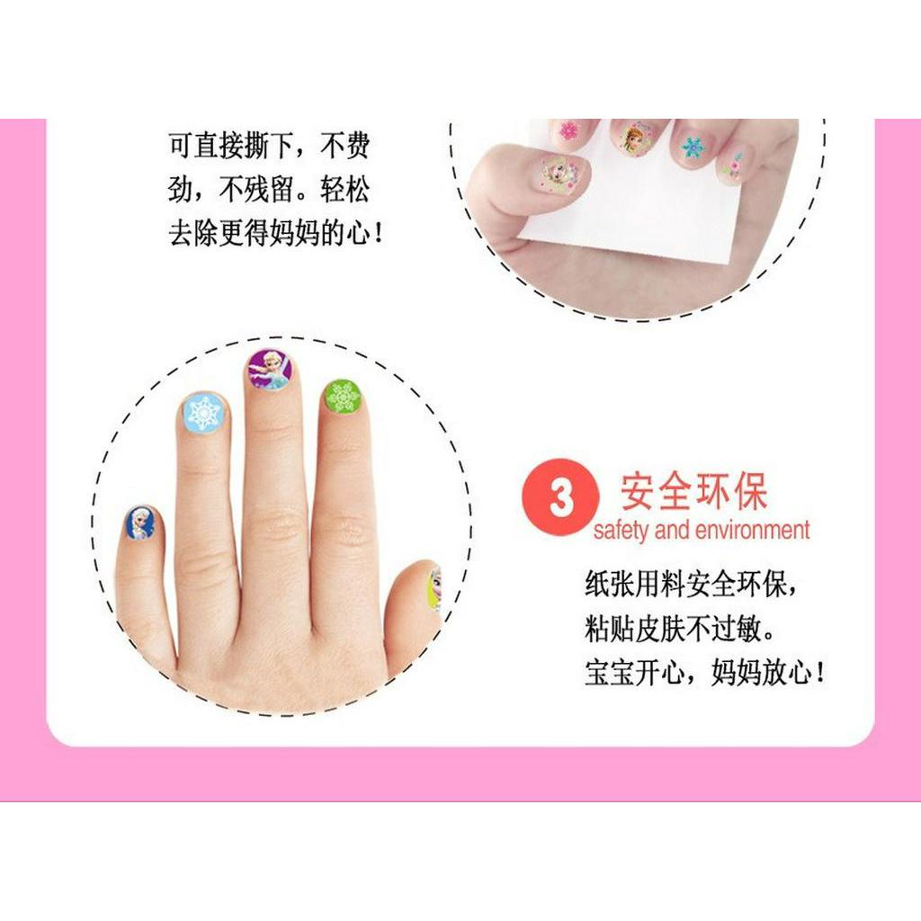 Miếng Dán Trang Trí Móng Tay Họa Tiết Hoạt Hình 3d Dễ Thương