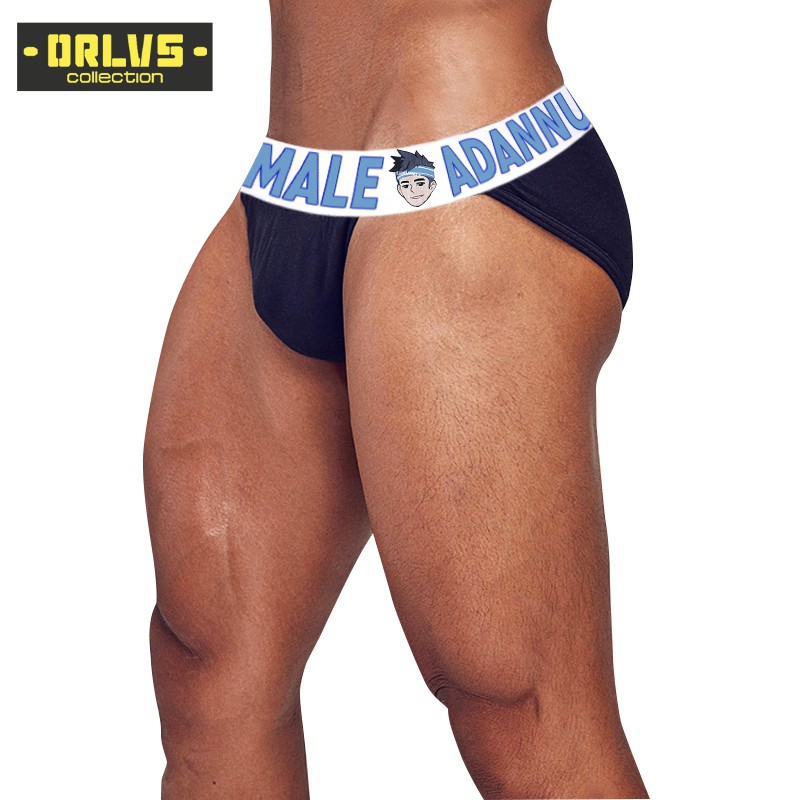 ORLVS Quần lót nam cotton màu trơn thoáng khí thoải mái Ad7103