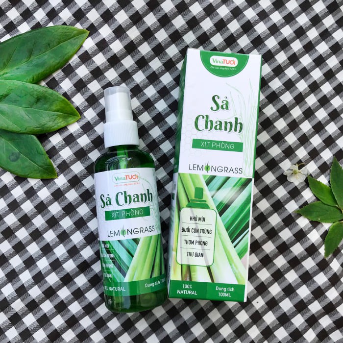 Tinh dầu xịt thơm Sả Chanh 100ml - Vina Tươi